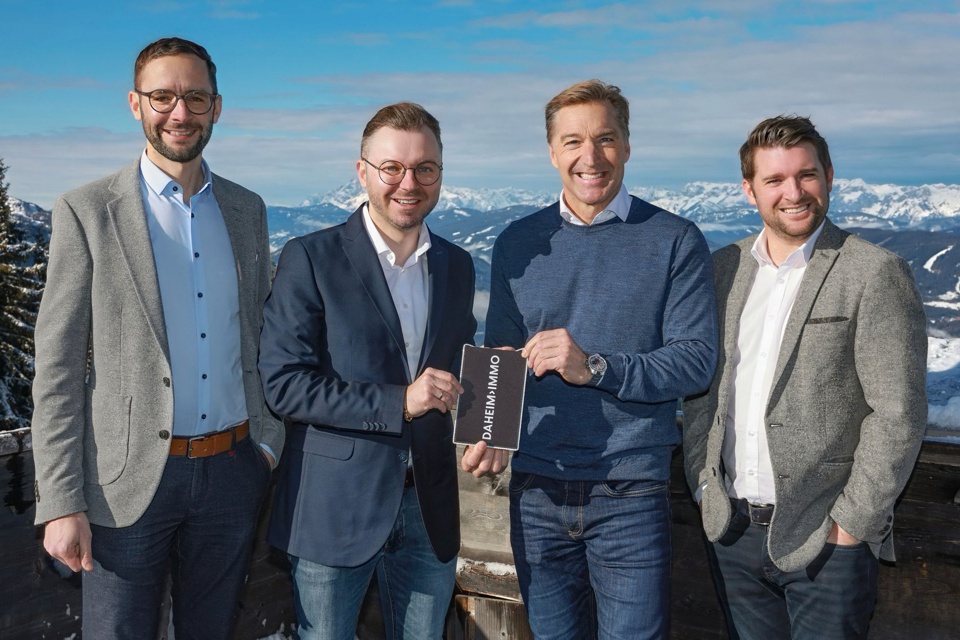 Matthäus Hofer, Ewald-Marco Münzer, Hans Knauß und Markus Maierhofer © Daheim Immo