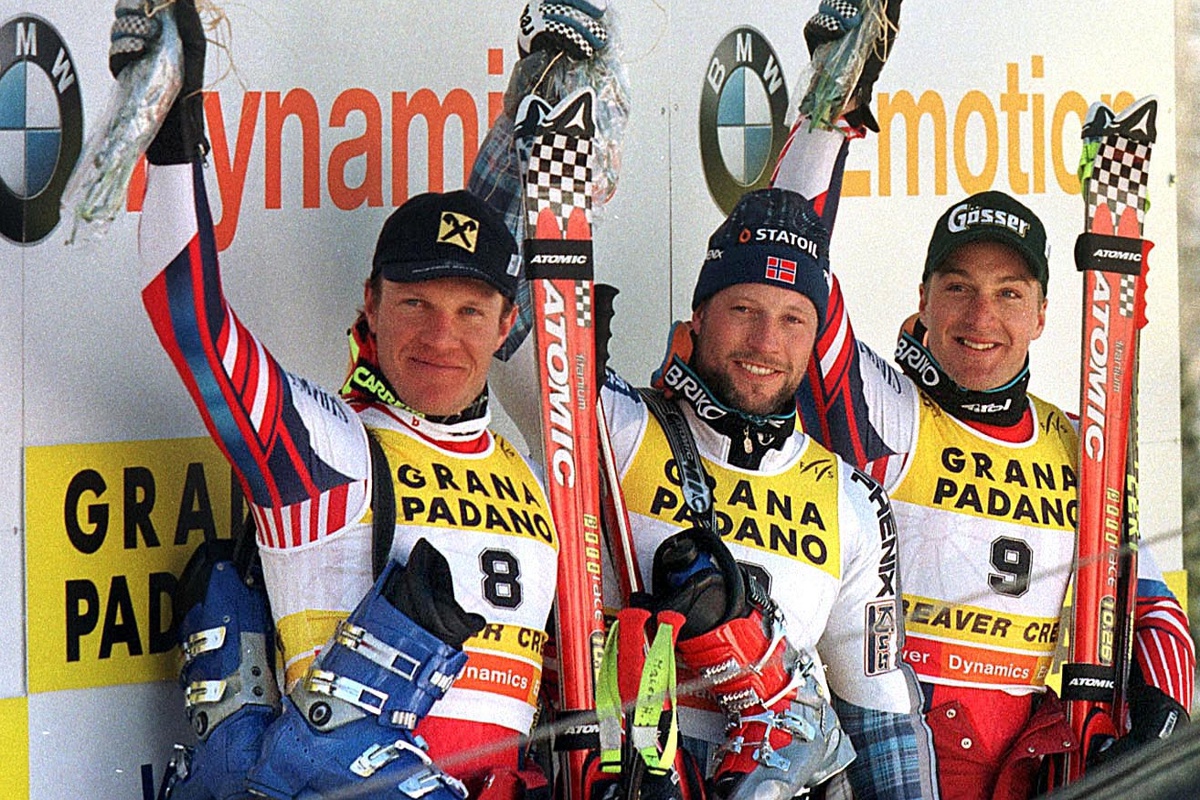 Hermann Maier, Lasse Kjus und Hans Knauß Beaver Creek 1999